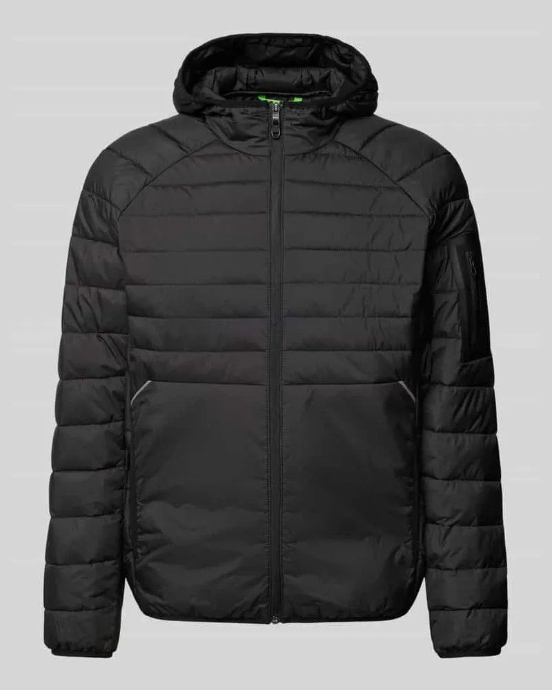 HUGO BOSS Steppjacke mit Kapuze Modell 'Thor Black