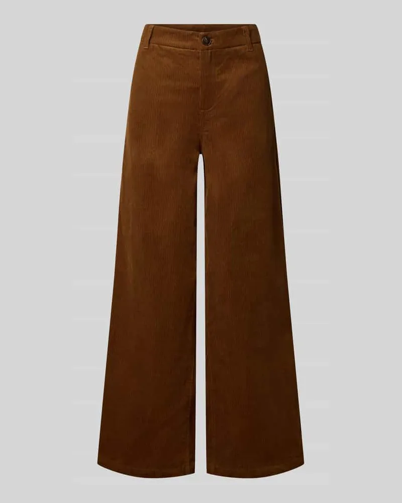 My Essential Wardrobe Flared Fit Cord-Hose aus reiner Baumwolle Modell 'Nora Camel
