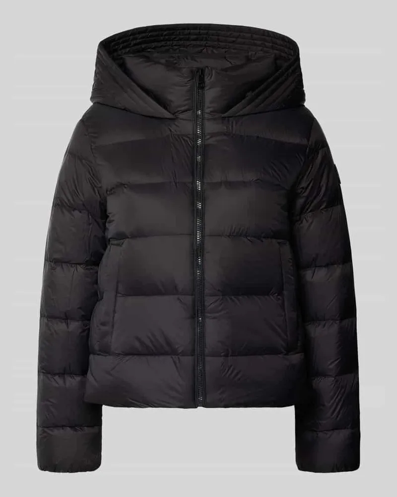 Tommy Hilfiger Regular Fit Daunenjacke mit Label Patch Black