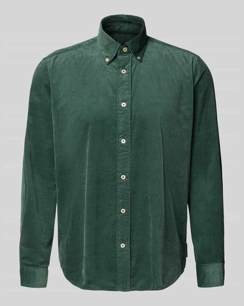 Marc O'Polo Regular Fit Freizeithemd aus reiner Baumwolle Schilf