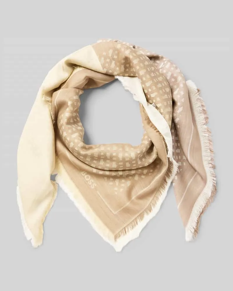 HUGO BOSS Tuch aus Modal-Woll-Mix Beige