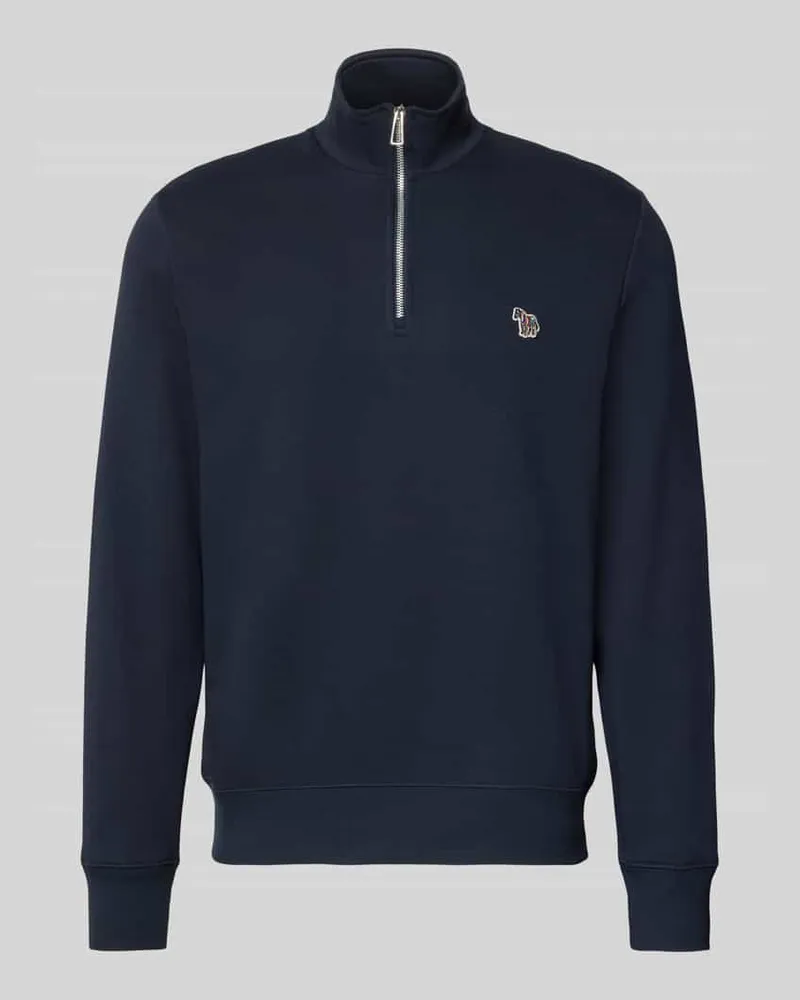 Paul Smith Regular Fit Sweatshirt aus reiner Baumwolle Marine