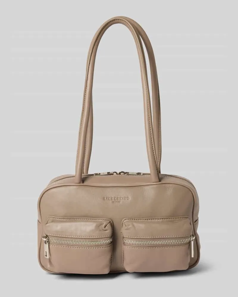 Liebeskind Shoulder Bag mit Logo-Prägung Modell 'Jil Taupe