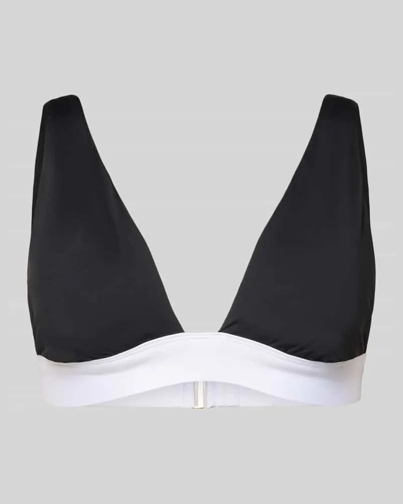 Ralph Lauren Bikini-Oberteil mit Kontrastbund Black