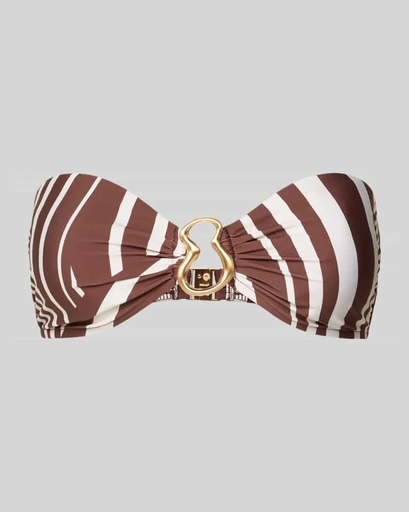 Seafolly Australia Bikini-Oberteil mit Zierelement Modell 'COASTLINE Mittelbraun