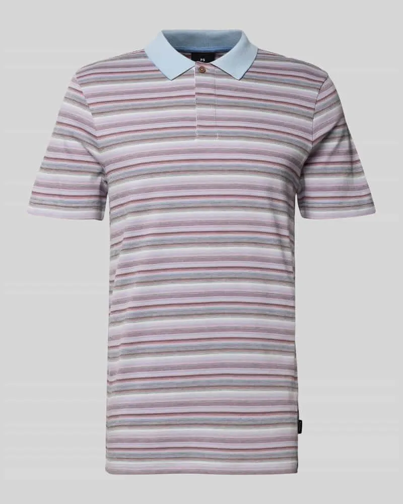 Paul Smith Poloshirt mit kurzer Knopfleiste Pink