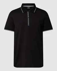 Armani Exchange Poloshirt mit Kontraststreifen Black