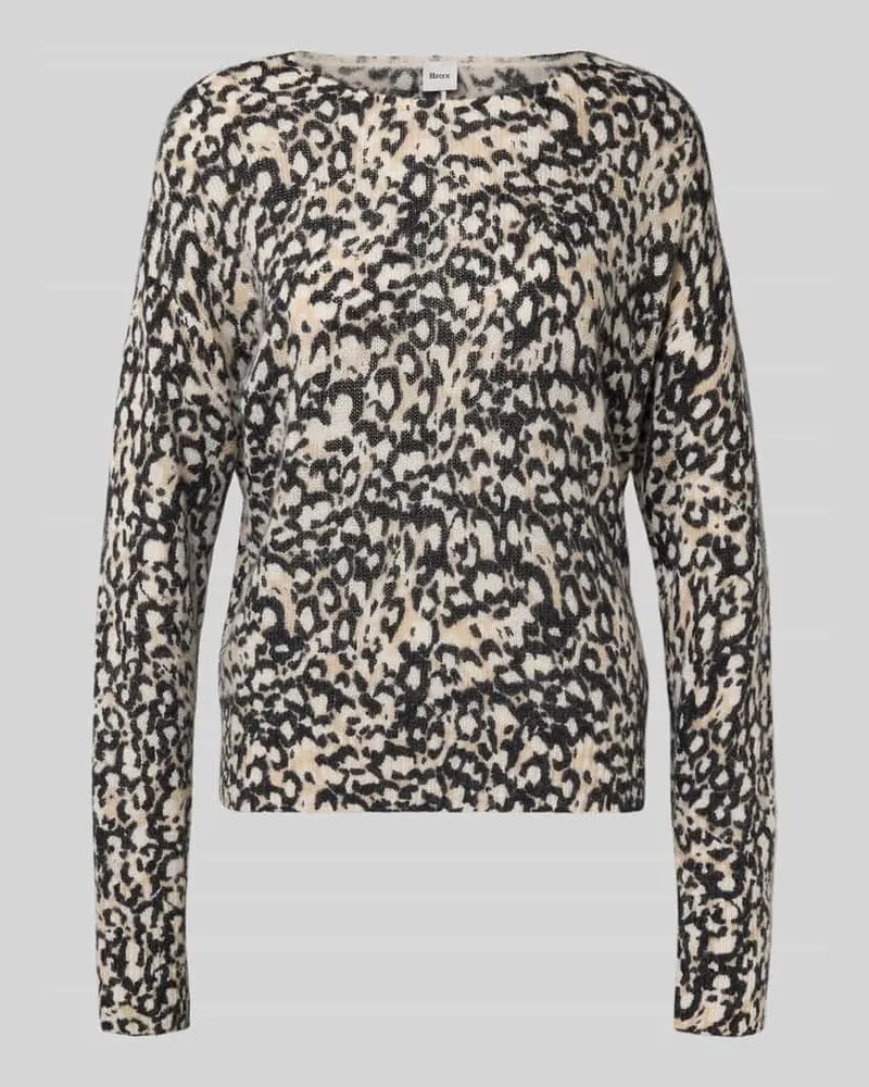 Brax Strickpullover mit Rundhalsausschnitt Modell 'LISA Offwhite