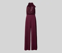 Regular Fit Jumpsuit mit Pailettenbesatz