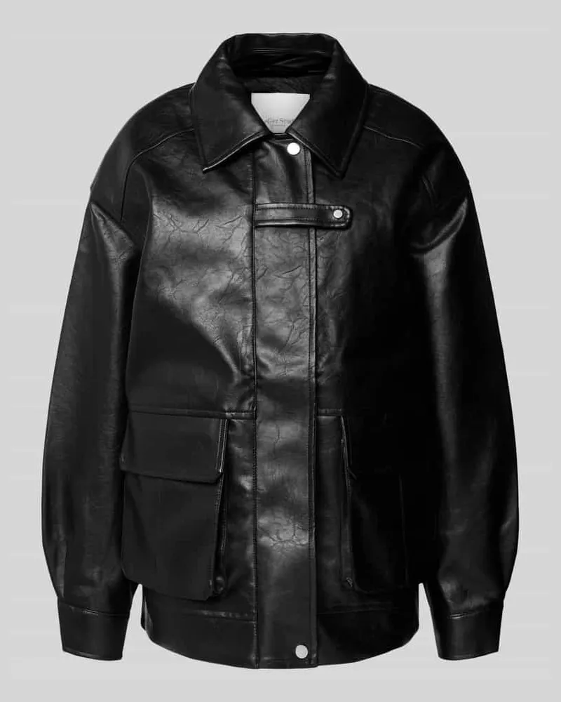 LeGer by Lena Gercke Oversized Jacke in Leder-Optik - LeGer Studio Kollektion Black