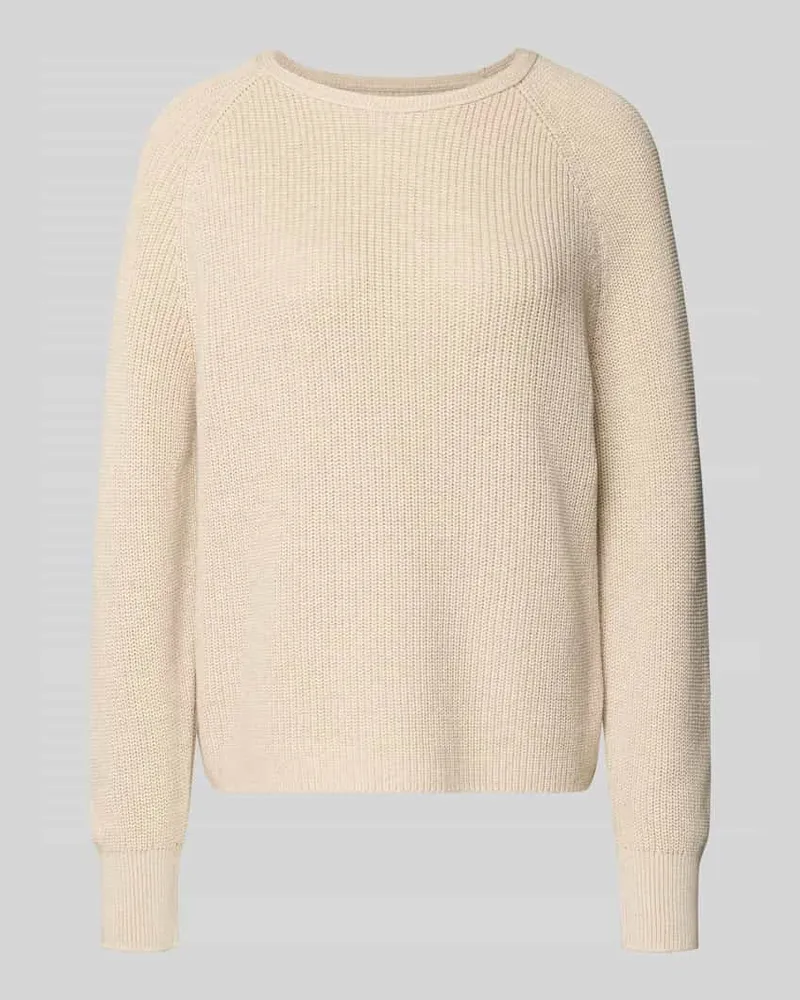 Marc O'Polo Strickpullover mit Strukturmuster Beige