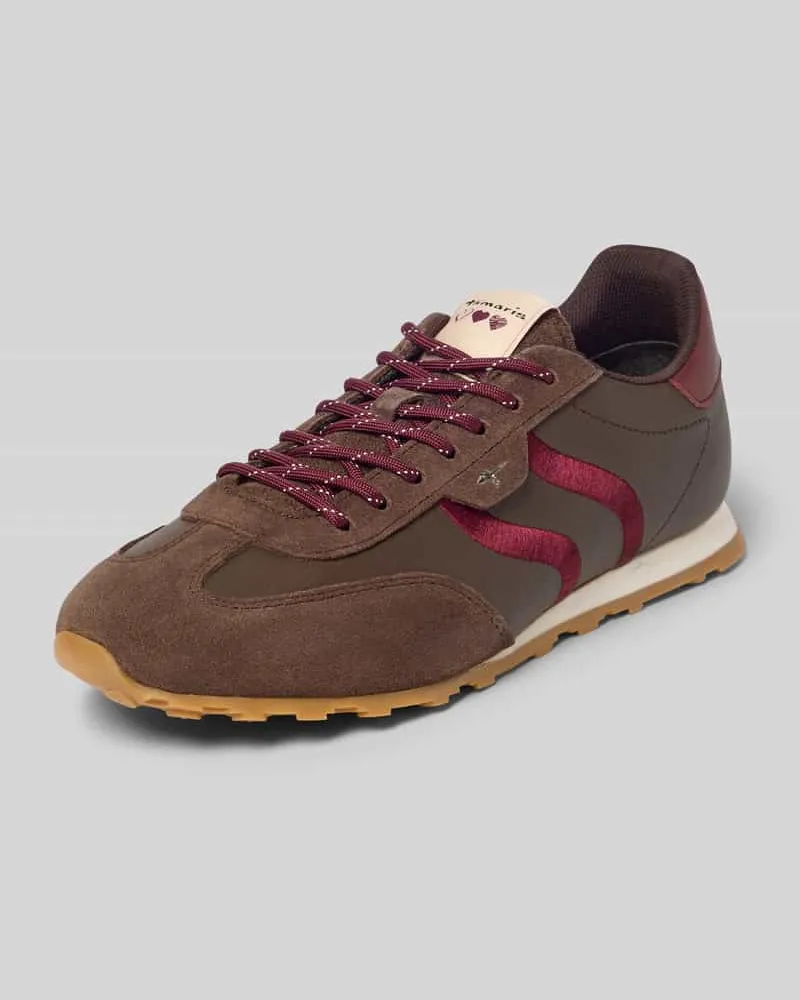 Tamaris Sneaker aus echtem Leder Dunkelbraun