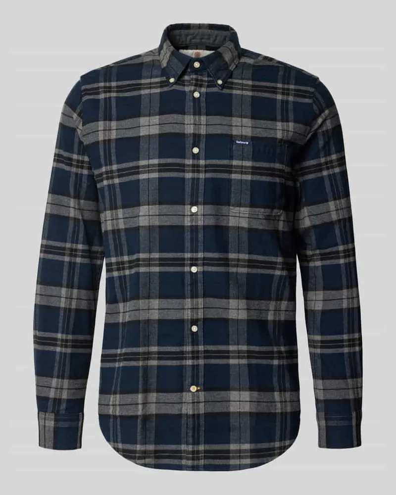 Barbour Tailored Fit Freizeithemd aus reiner Baumwolle Hellgrau