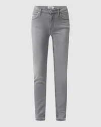 Marc O'Polo Slim Fit Mid Rise Jeans mit Stretch-Anteil Modell 'Alva Hellgrau