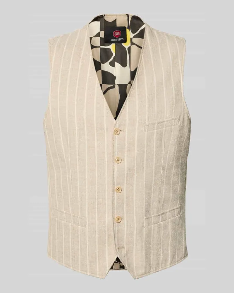 CG Regular Fit Weste mit Viskose-Anteil Modell 'Morley Beige