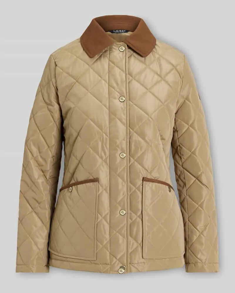 Ralph Lauren Regular Fit Steppjacke mit Umlegekragen Sand