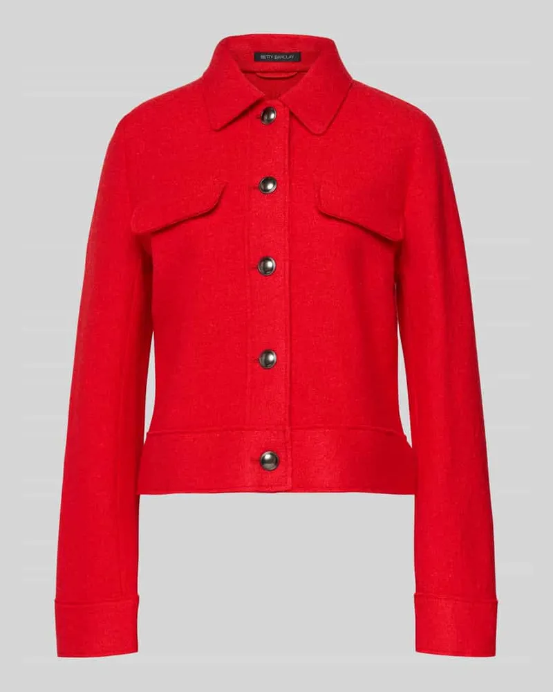 Betty Barclay Regular Fit Jacke aus Viskose-Mix mit Woll-Anteil Rot