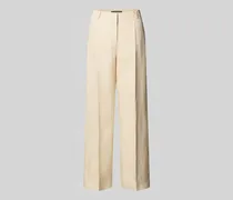 Wide Leg Leinenhose mit Bügelfalten Modell 'MALIZIA