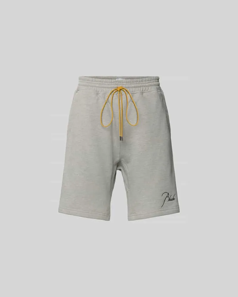 RHUDE Sweatshorts aus Baumwoll-Mix Mittelgrau