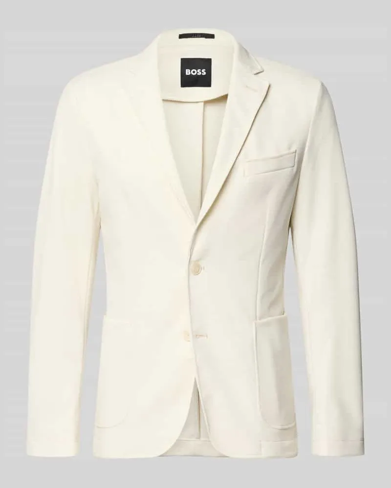 HUGO BOSS Slim Fit Sakko mit Viskose-Anteil Modell 'P-HANRY-J-WG-PK-261F Beige