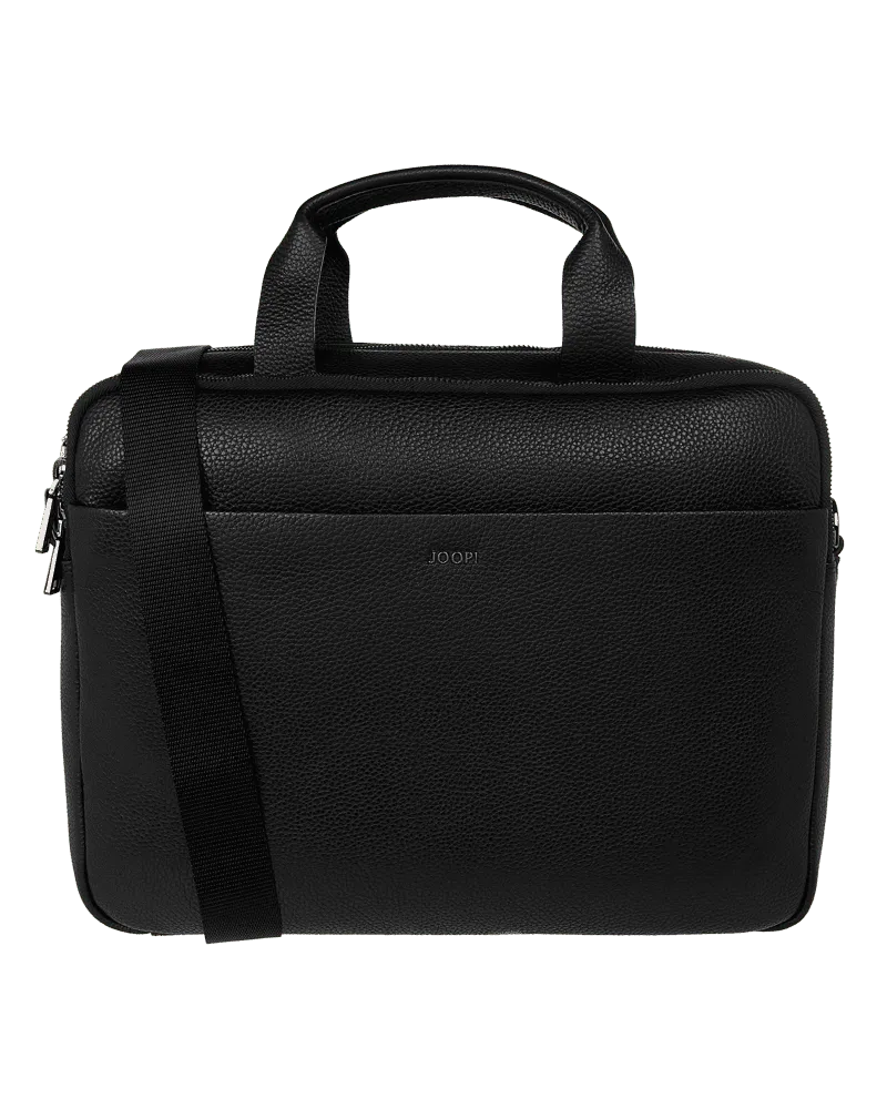 JOOP! Laptoptasche aus Leder Black