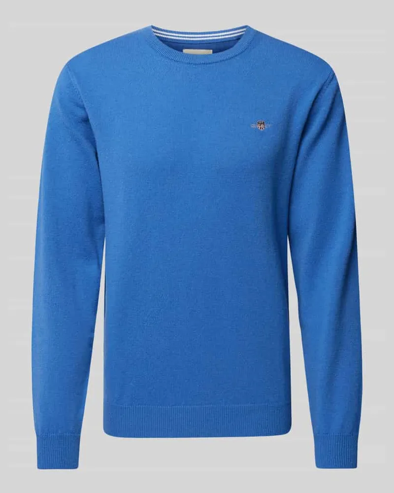 Gant Strickpullover aus Wolle mit Rundhalsausschnitt Royal