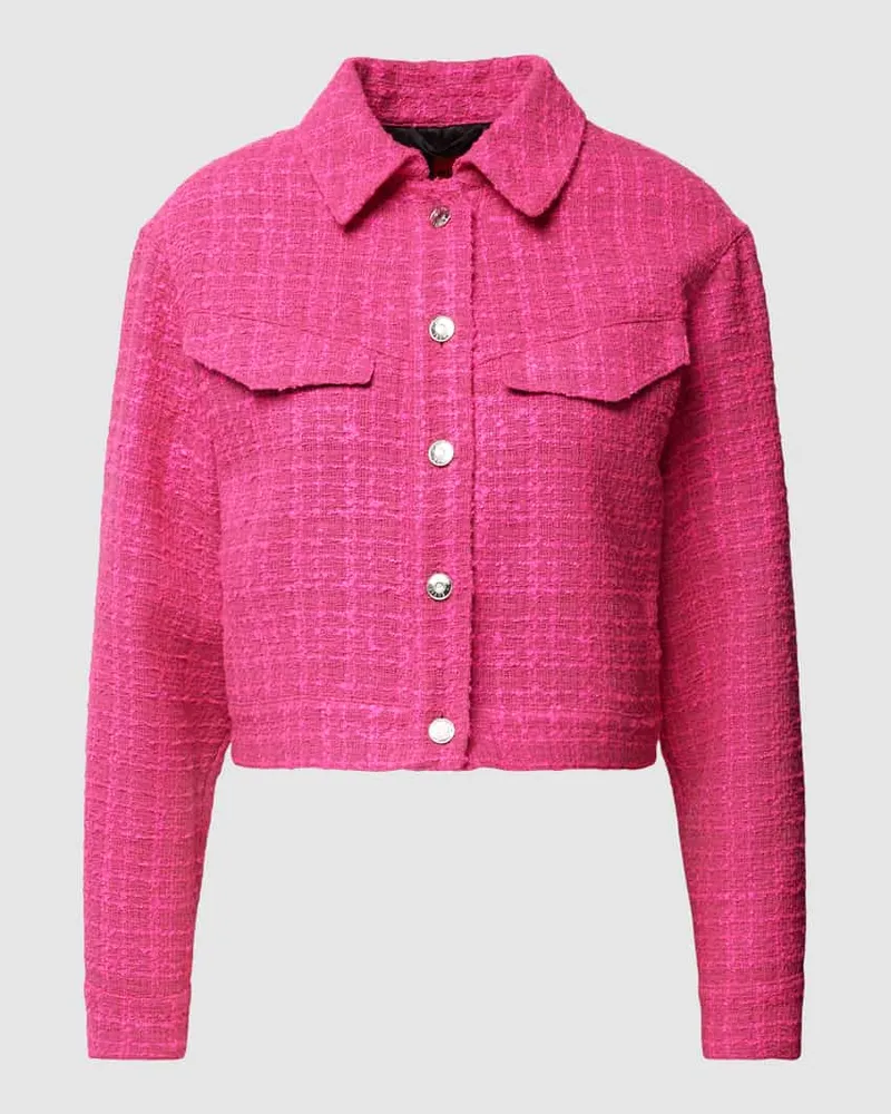 HUGO BOSS Cropped Blazer mit Umlegekragen Modell 'Akulanna Pink