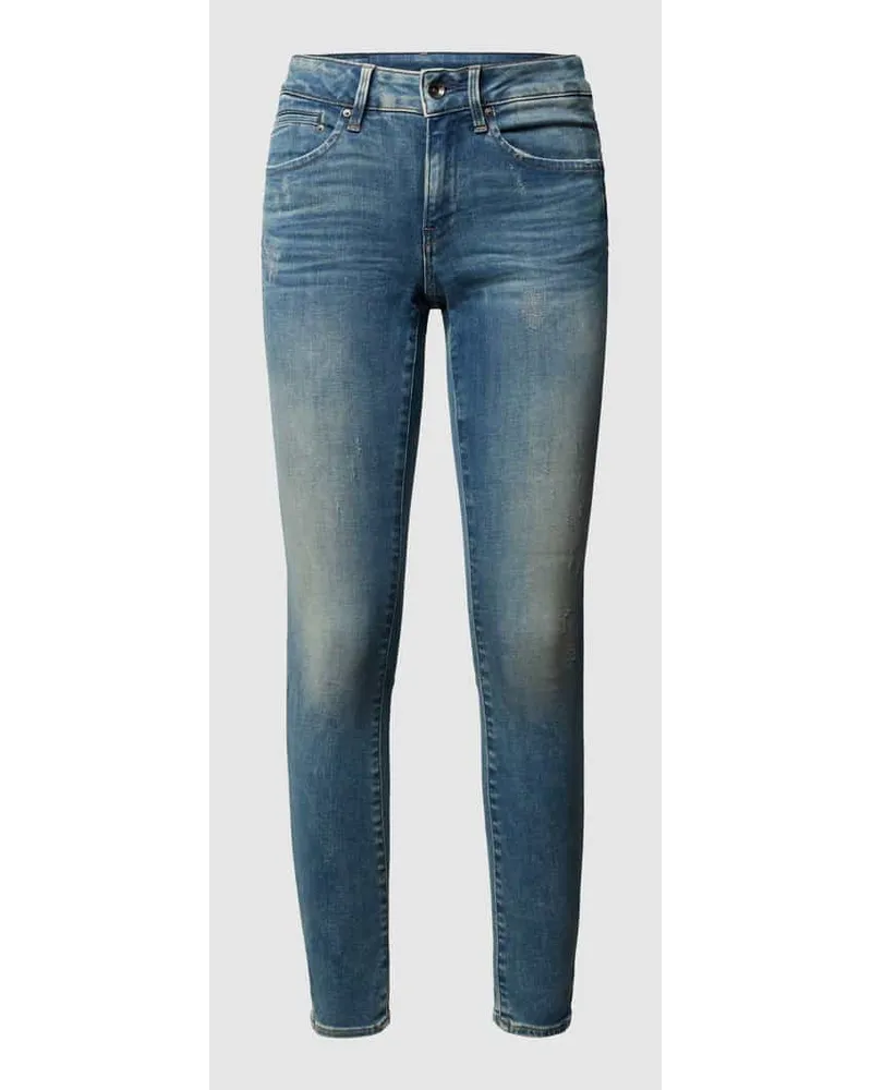 G-STAR RAW Skinny Fit Jeans mit Stretch-Anteil Jeansblau