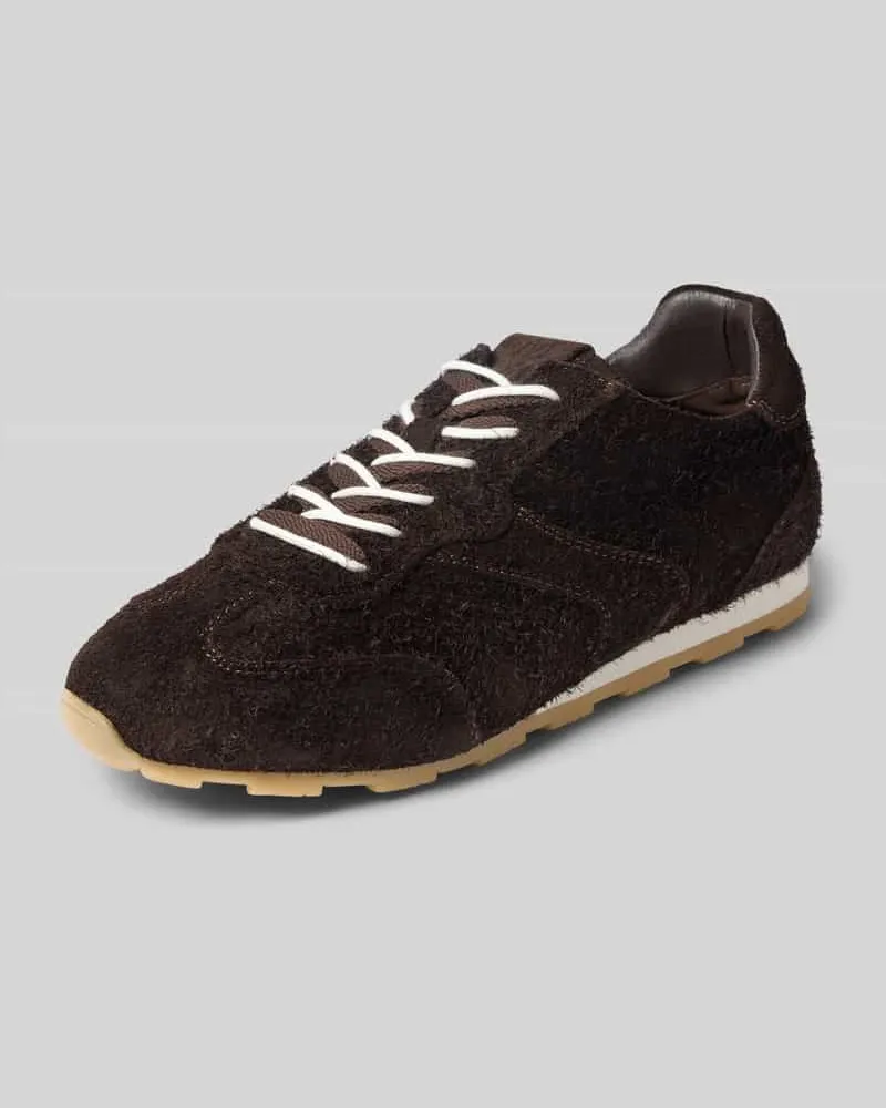 Marc O'Polo Sneaker mit strukturierter Oberfläche Modell 'Fabiana 4 Dunkelbraun