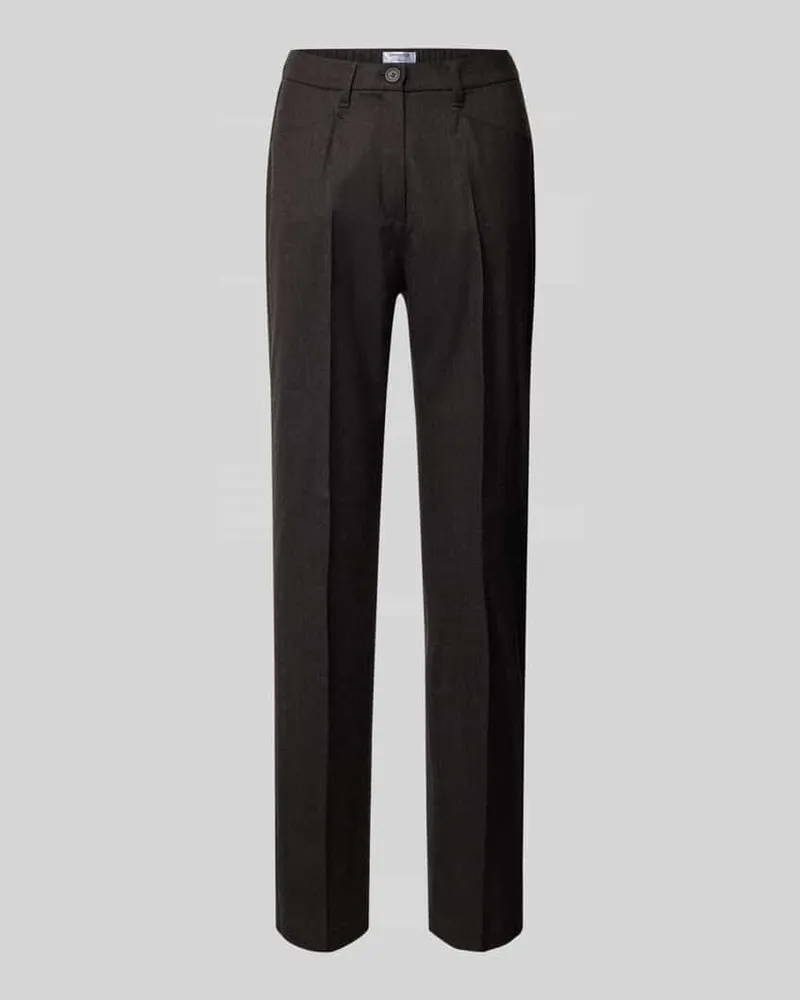 Brax Slim Fit Hose aus Lyocell-Mix Modell 'Pauline Schoko