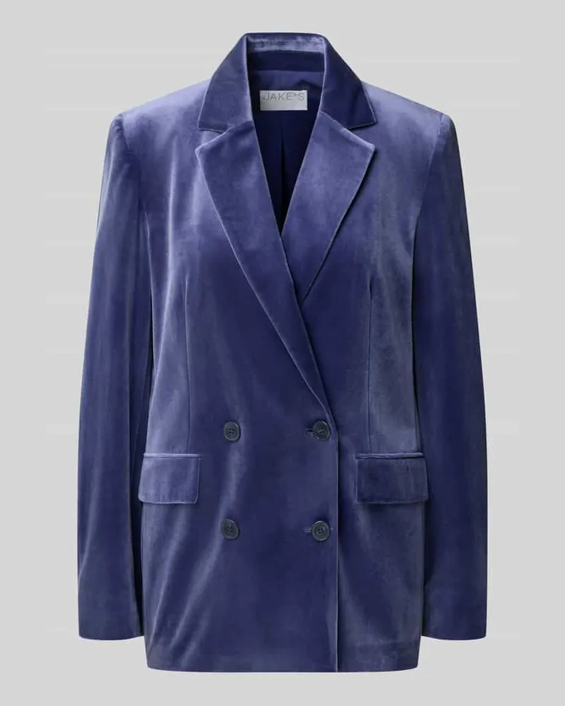 JAKE*S Regular Fit Blazer mit Schulterpolstern Royal
