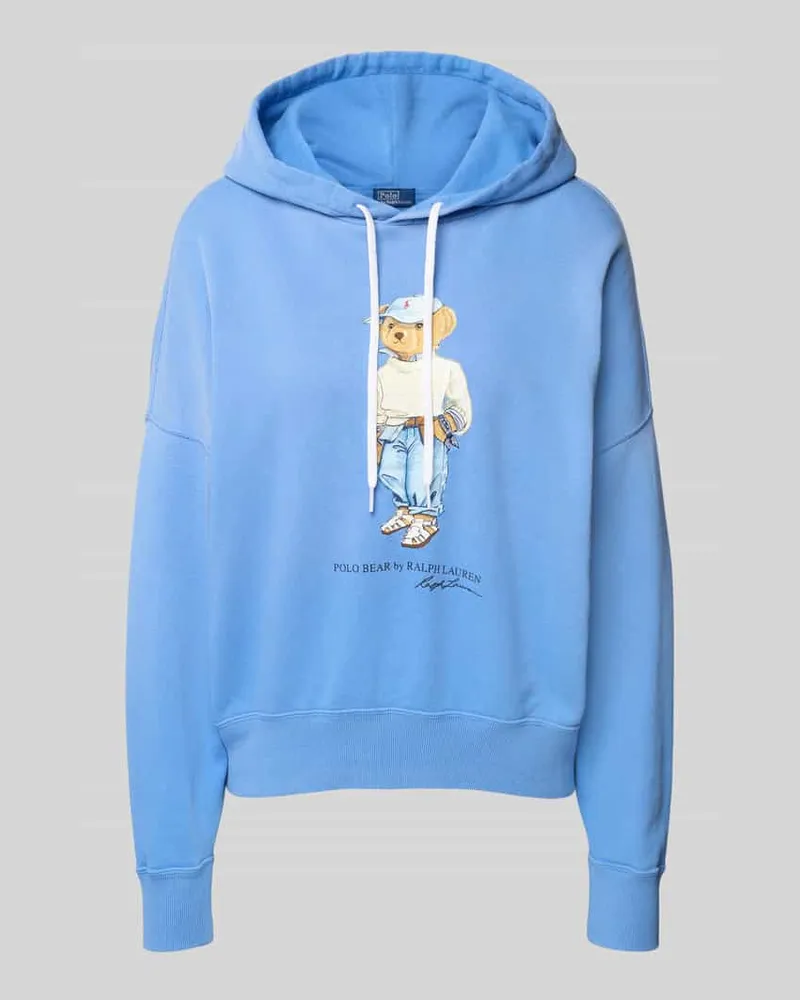 Ralph Lauren Relaxed Fit Hoodie mit Polo Bear Print Royal