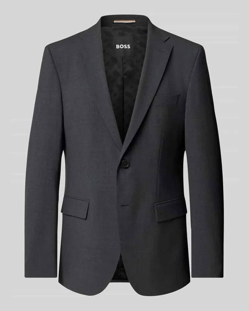 HUGO BOSS Slim Fit Anzugsakko aus Schwurwoll-Mix Modell 'H-HARVEY-MM-C-NF Anthrazit