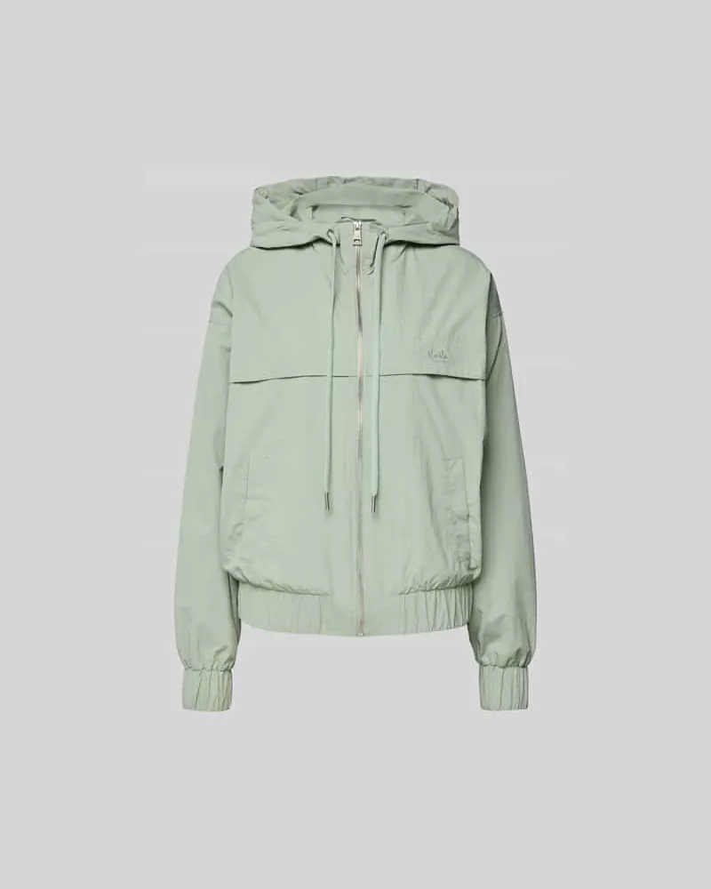 Lala Berlin Regular Fit Jacke mit Logo-Stitching Schilf