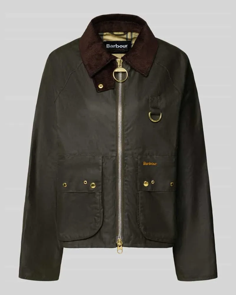 Barbour Regular Fit Wachsjacke aus reiner Baumwolle Modell 'KEARTON Oliv