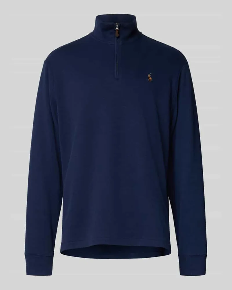 Ralph Lauren Strickpullover mit Stehkragen Marine