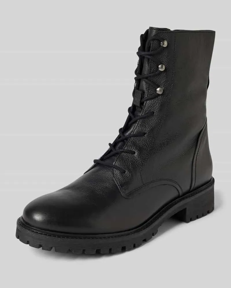 Geox Schnürboots mit Reißverschluss Modell 'HOARA Black