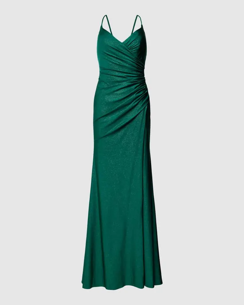 LUXUAR Abendkleid in Wickel-Optik Gruen