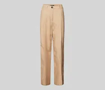 Wide Fit Stoffhose aus Viskose-Leinen-Mix