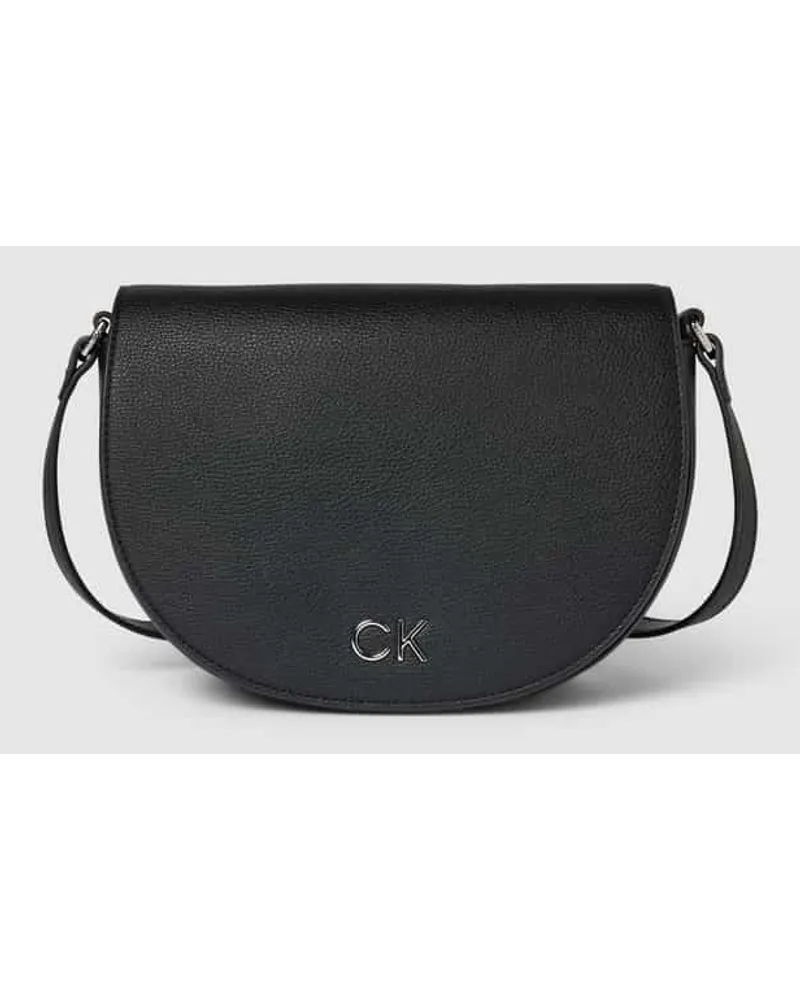 Calvin Klein Saddle Bag mit Label-Detail Black