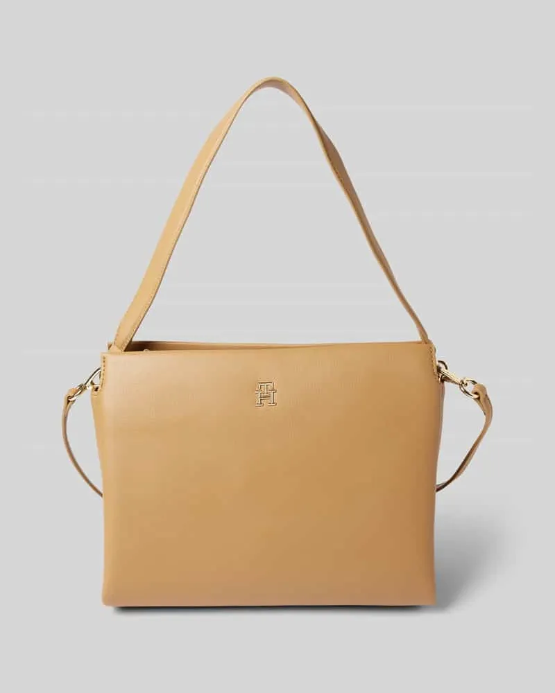 Tommy Hilfiger Handtasche mit Logo-Applikation Beige