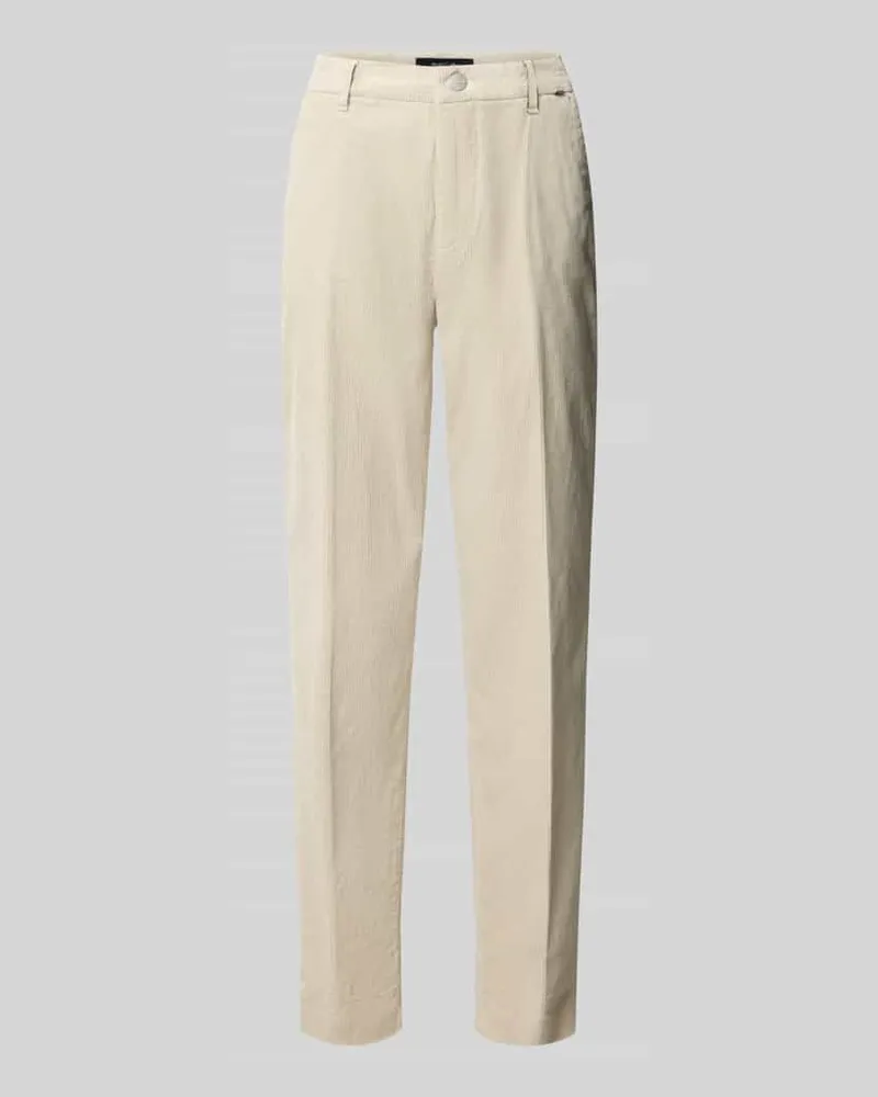 Marc Cain Cordhose mit aufgeschlagenem Saum Offwhite