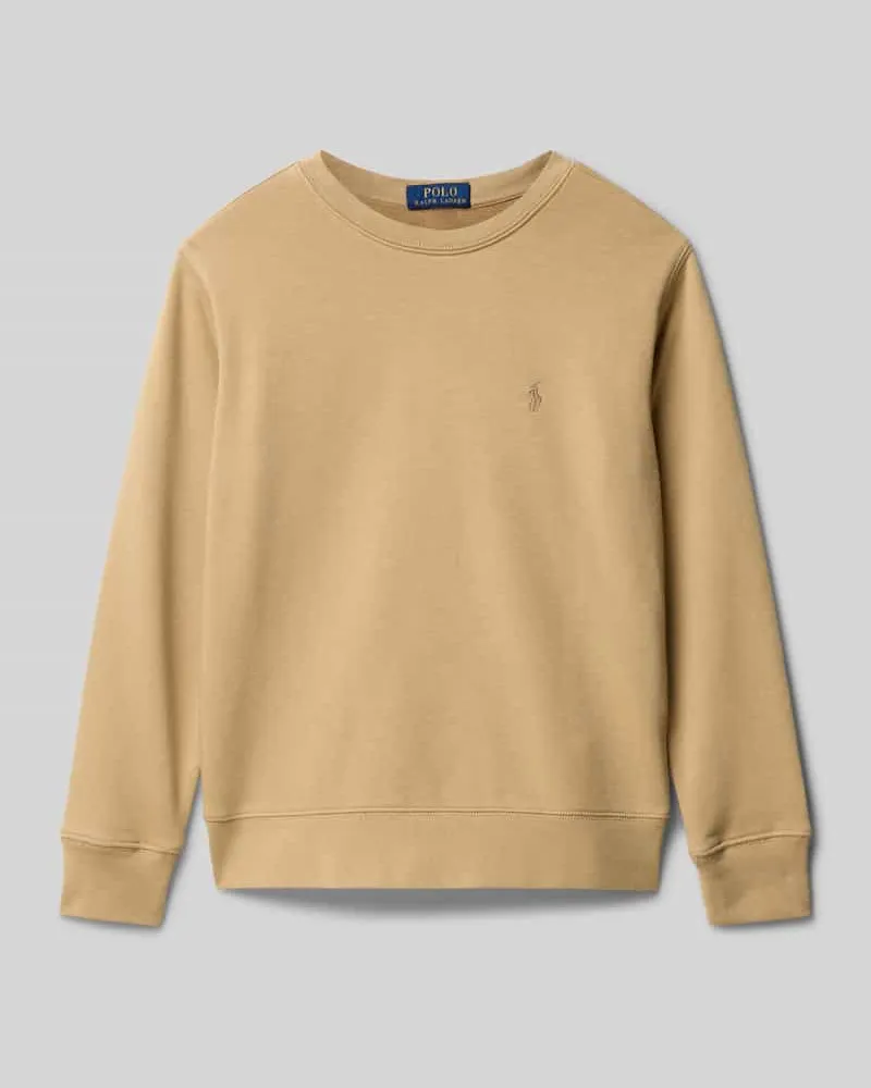 Ralph Lauren Sweatshirt mit Rundhalsausschnitt Khaki