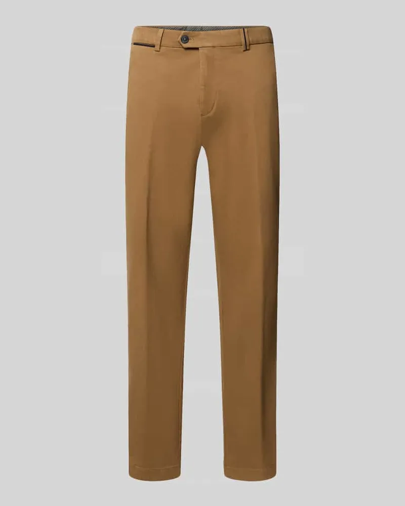 Hiltl Regular Fit Chino aus Baumwoll-Mix Modell 'PEAKER Beige