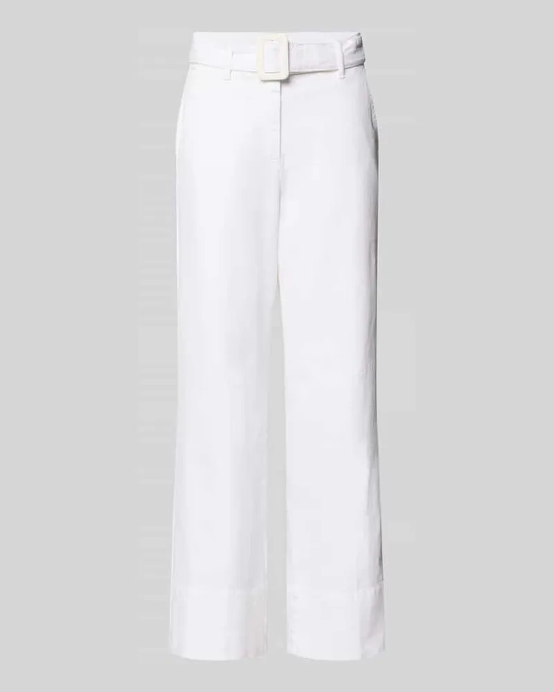 MARELLA Jeans mit Stoffgürtel Weiss