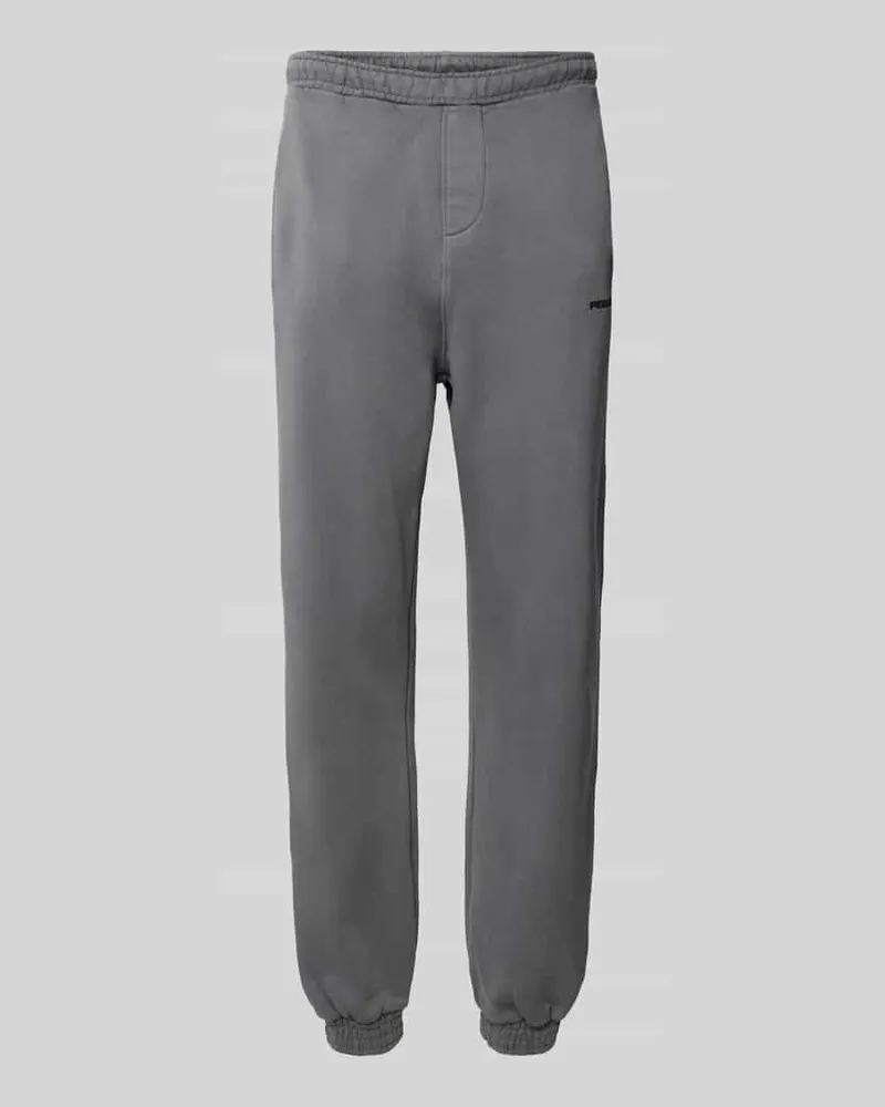 PEGADOR Relaxed Fit Sweatpants mit Label-Stitching Black