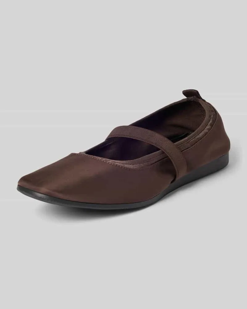 Vagabond Ballerina mit elastischem Riemen Modell 'HILLARY Dunkelbraun
