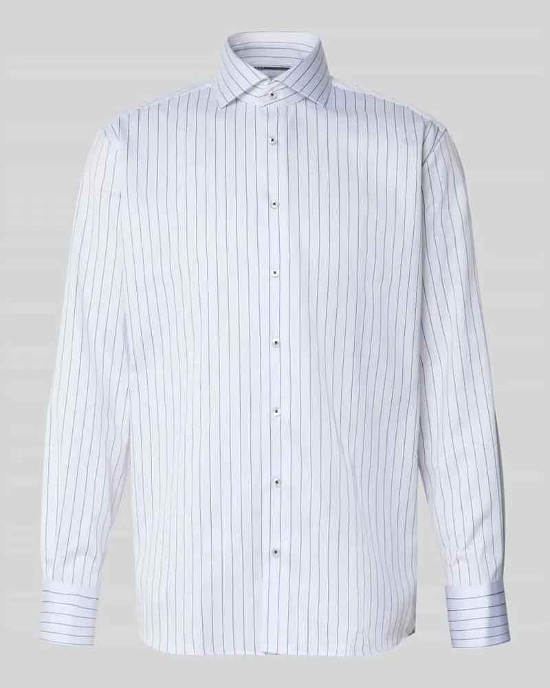 Eterna Modern Fit Business-Hemd mit Kentkragen Weiss