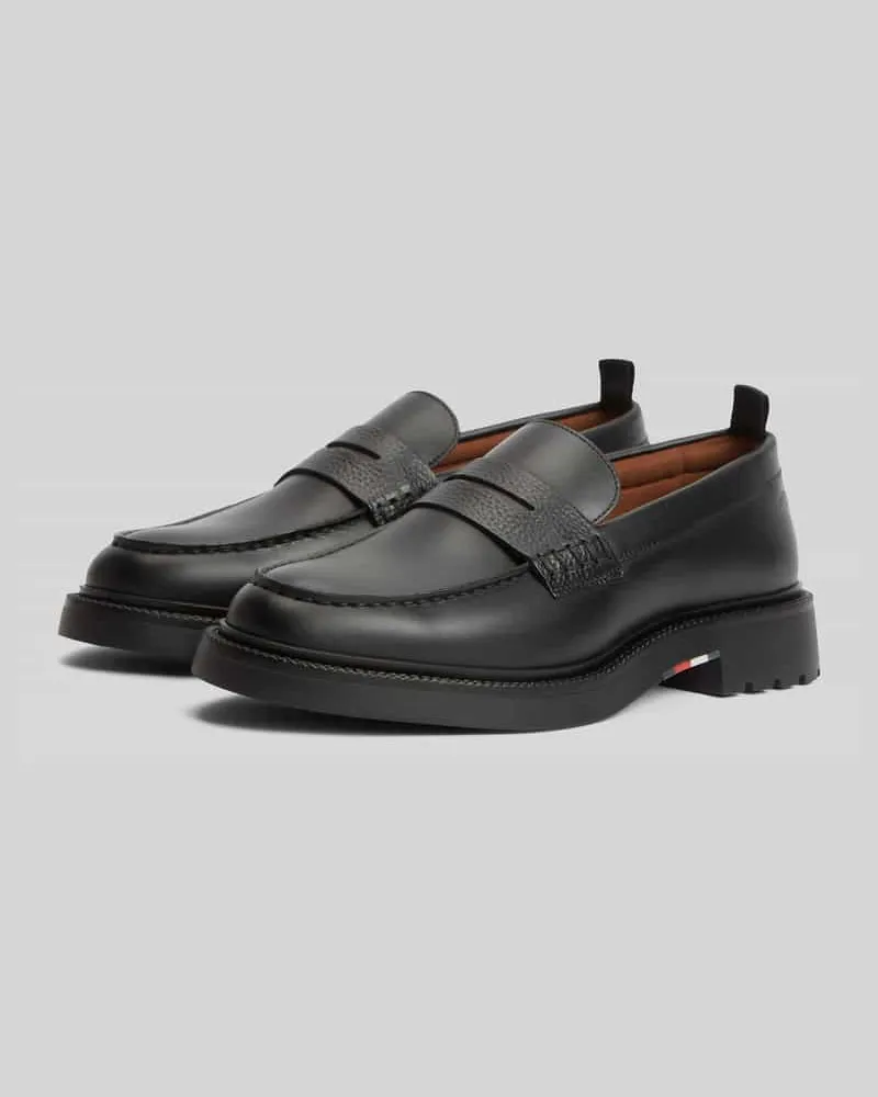 Tommy Hilfiger Loafer aus echtem Leder Black