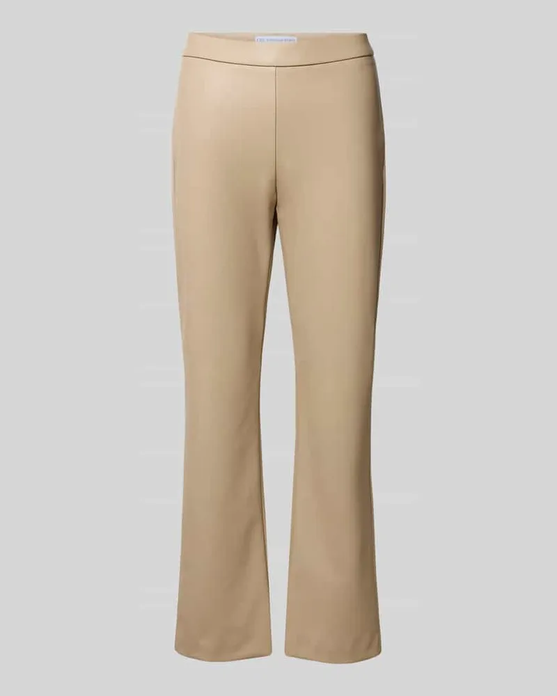 RAFFAELLO ROSSI  Flared Bootcut Hose in Leder-Optik Modell 'MACY Sand